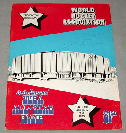 1974 WHA-NHL Inter-League Exhibition Program Houston Aeros , Lot #10154