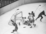 1956-Mar25-Gadsby scores Plante.jpg (62 KB) Bill Gadsby scores on Jacques Plante, 1956 Semi-finals Game 4, March 25, 1956.