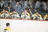 1966-Bruins bench w Orr.jpg (84 KB) Tom Williams, Harry Sinden, Pit Martin, Bobby Orr, Ron Stewart in 1966-67 season.