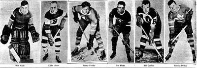 1937-38 First Team NHL All-Stars.