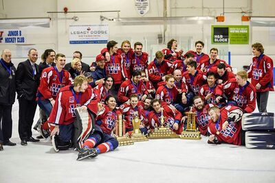 2018 CapJHL champions Wetaskiwin Icemen