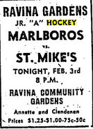57-58OHAJrARavinaGameAd.jpg (23 KB) Ravina Gardens, Toronto