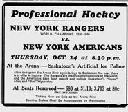 40-41NHLNYRExhSaskatoonGameAd.jpg (90 KB) Pre-season @ Saskatoon