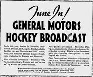 Ad for HNIC broadcasts