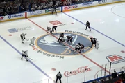 The Blackhawks playing at  in Dec