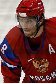 Tying for the team lead in goals, with six,  helped Russia win its first gold medal in fifteen years.