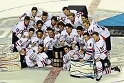 Team Orr celebrates their victory in the 2014 game