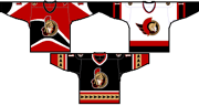 three hockey jersey designs