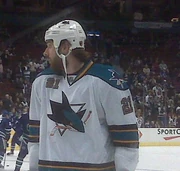 Semenov in  with the Sharks.