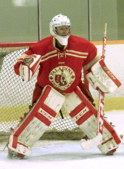 RMC Paladins goalie 2014