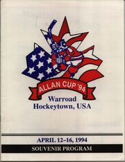 1994 Allan Cup program cover