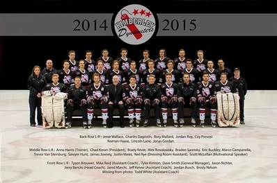 2015 KIJHL champions Kimberley Dynamiters