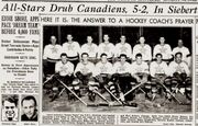 All-Star team for the Babe Siebert Memorial game, October 29, 1939.