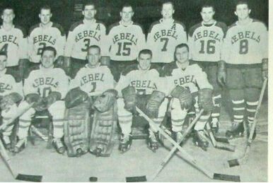 Denver Mavericks/Minneapolis Millers hockey logo from 1959-60 at