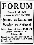 Semi Final doubleheader @ Montreal