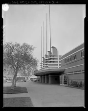 Entrance of the Pan-Pacific Auditorium, 1956