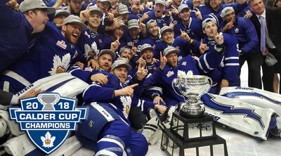 2018 AHL Calder Cup Champions Toronto Marlies