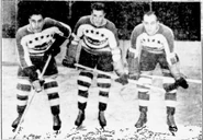 Forward line - Lorne Carr, Art Chapman, Sweeney Schriner.