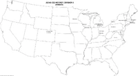 A map of all ACHA D1 women's hockey teams.