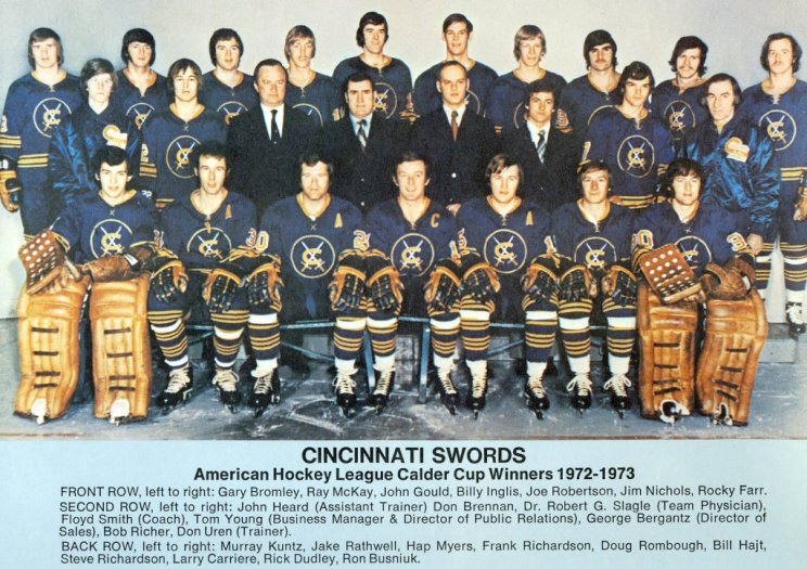 AHL 1972-73 Cincinnati Swords Calder Cup Champs Team Picture 8 X 10 Photo Pic 
