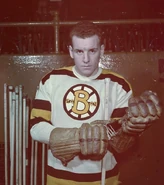 Ed Sandford sporting the Bruins new "Spoked B" jersey.