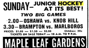 62-63MTJHLGameAd.jpg (38 KB) Doubleheader @ Toronto