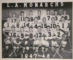 Seattle Ironmen Hockey Team 1947 Pacific Coast Hockey League