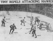 Bruins-Black Hawks action, November 24, 1936.
