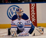 Dubnyk with the  in January 2012
