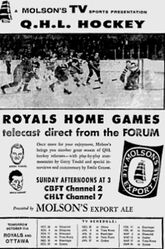 League games were carried on television.