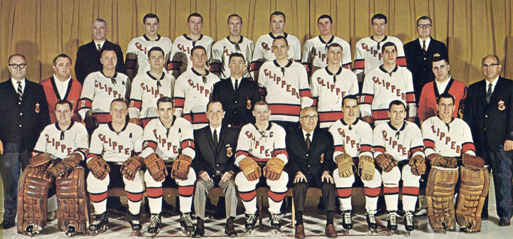 Player photos for the 1965-66 Cleveland Barons at