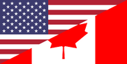 Flags of Canada and the United States