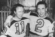 1941-Apr3-Hill-Hollett.jpg (200 KB) Mel Hill and Flash Hollett celebrate after Game 7 of the 1941 Semi-finals, April 3, 1941.