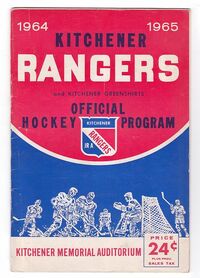 1964-65 Kitchener Rangers program