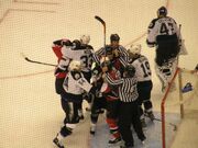 Ottawa v Tampa Bay refs goal fight April 22 2006