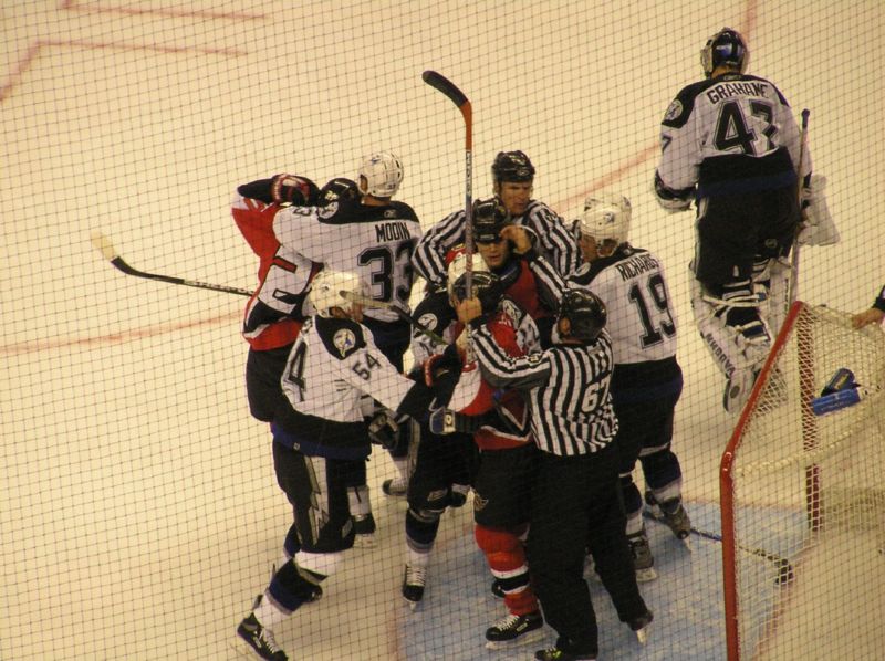 Fighting in ice hockey - Wikipedia