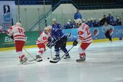 Georgia and Greece during the 2013 IIHF World Championship Division III Qualification Tournament 2