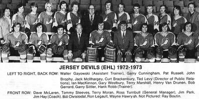 1972-73 Devils team photo