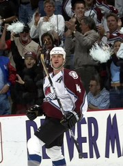 Avalanche Hall of Fame goal-scorer  1998.