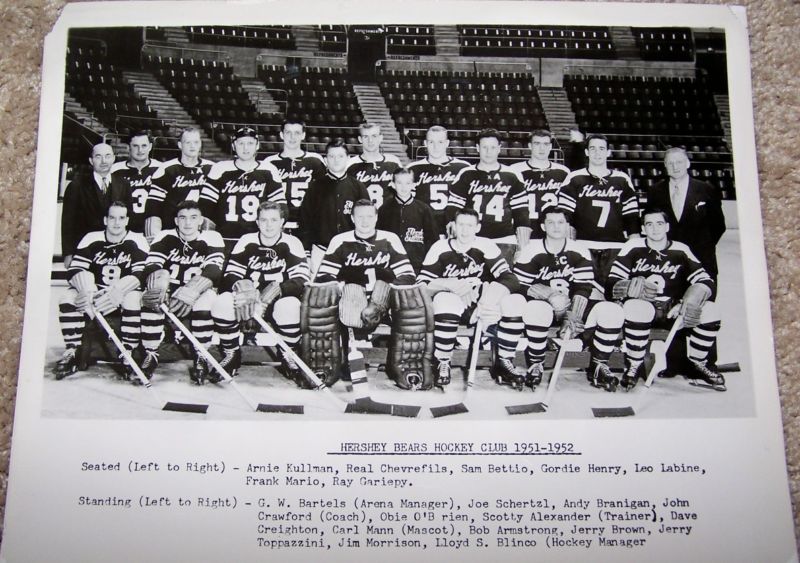 St. Louis Flyers Cleveland Barons Program 1952-53 Hockey St. Louis