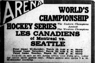 1919 Stanley Cup Finals - Wikipedia