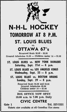 1967–68 St. Louis Blues season, Ice Hockey Wiki