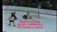 1970-71 NHL Stanley Cup playoffs Montreal Canadiens Boston Bruins Bobby Orr Jean Beliveau Ken Dryden