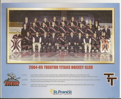 Game worn Trenton Titans ECHL Alternate jersey