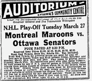 Playoff game ad.