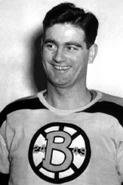 Cliff Thompson sporting the Bruins new "Spoked B" jersey.
