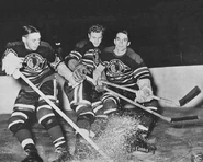 Ponyline.jpg (85 KB) The Pony Line of Max Bentley, Bill Mosienko and Doug Bentley.