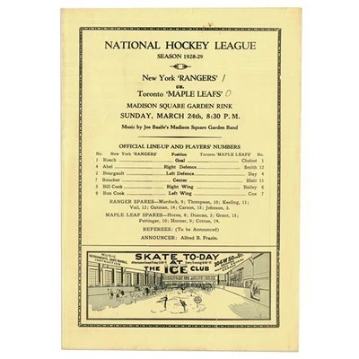 Program from the playoffs.
