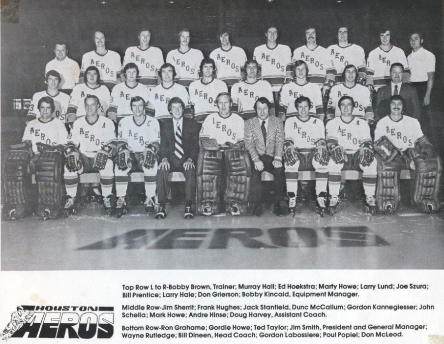 1975-76 Houston Aeros - The WHA Uniform Database