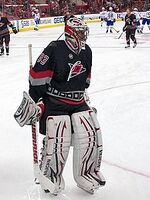 Boucher playing for the Hurricanes in 2011–12.